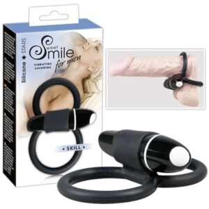 Skill - Double Cage Cock Ring (Black)