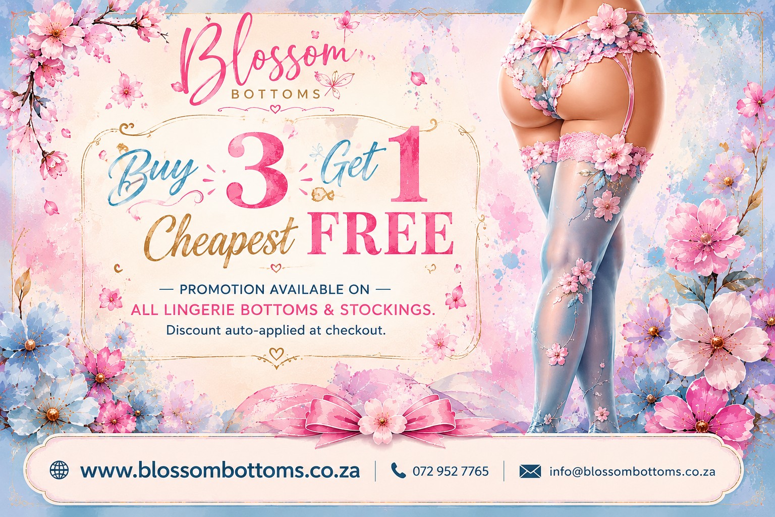 Buy 3 Get 1 Free - Blossom Bottoms
